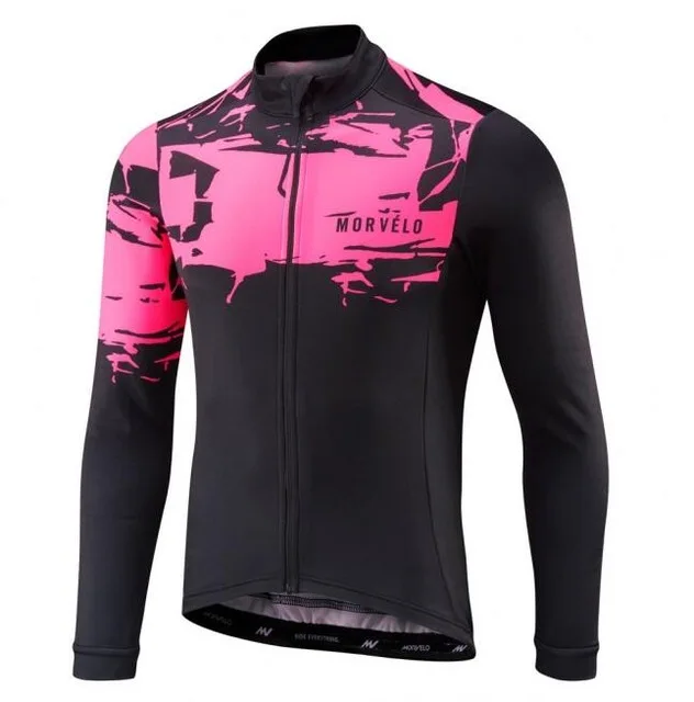 Велоспорт Джерси весна/осень Команда Morvelo Длинные рукава Мужские Ropa Ciclismo