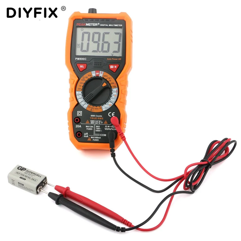 Портативный цифровой мультиметр DIYFIX для измерения напряжения сопротивления