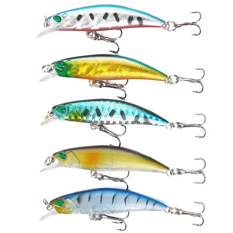 

Bionic Lure Fishing Baits Fish Shaped Life-like Bionic Bait 3D Eyes Double Hooks Baits YS-BUY