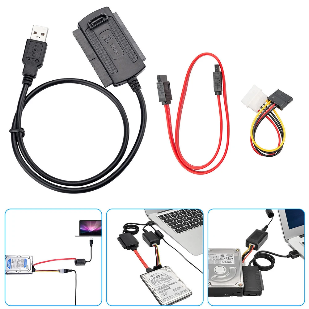 SATA/PATA/IDE к USB 2 0 адаптер конвертер кабель для 5/3 5 дюймовый жесткий диск|Кабели USB| |