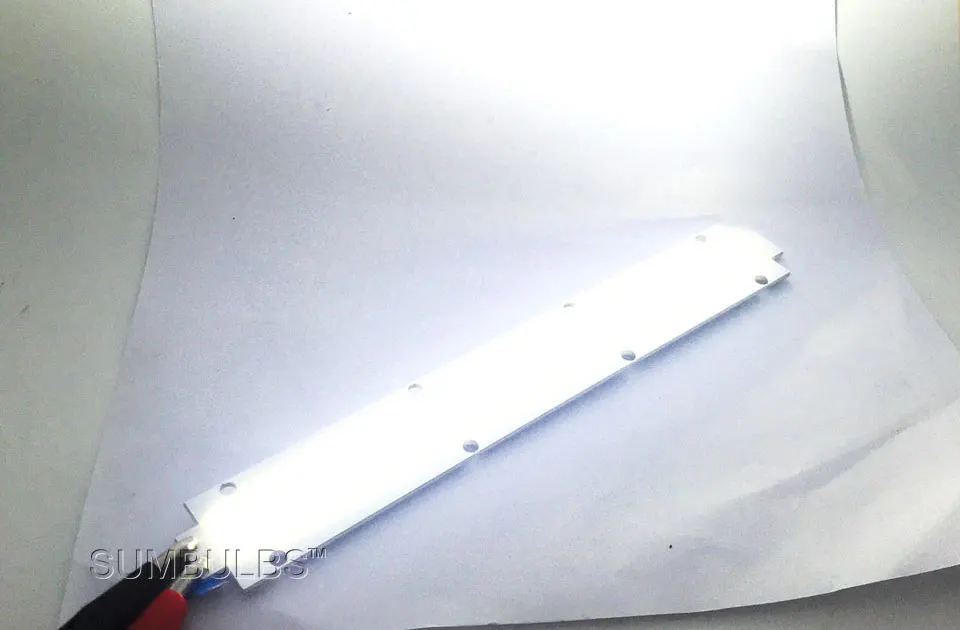 Sumbulbs 180x27 мм высокой мощности 150 Вт Светодиодный свет полосы COB лампы DC 28-33 в теплый/холодный белый Ультра радио с фонариком источник для DIY