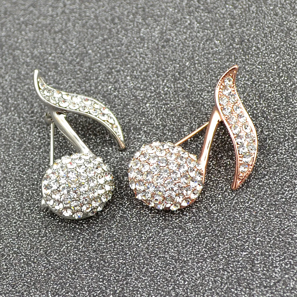 Zhen томоми элегантный нотный Кристалл шарф пряжки воротник брошь Шпильки Одежда