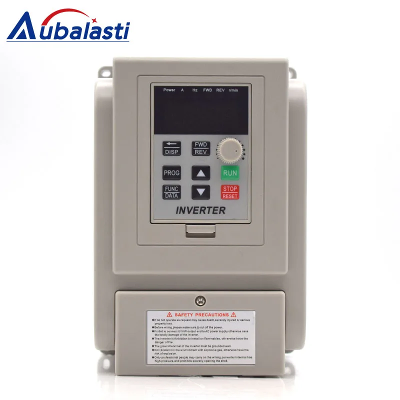 Aubalasti 1.5KW 2.2KW Инвертор VFD однофазный 220В преобразователь частоты привод двигатель
