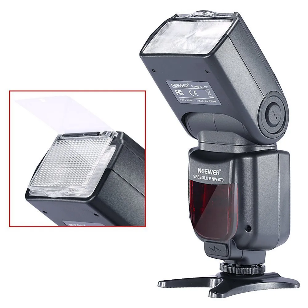 Neewer NW-670 ttl вспышка Speedlite с ЖК-дисплеем для Canon 7D Mark II, 5D Mark II III, IV, 1300D, 1200D1100D и других Canon DSLR