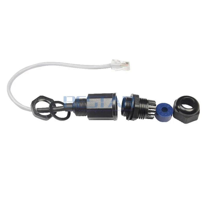Водонепроницаемый Штекерный разъем RJ45 CAT5E Ethernet LAN RJ 45 штекер гнездо AP outdoor M20 nut IP68