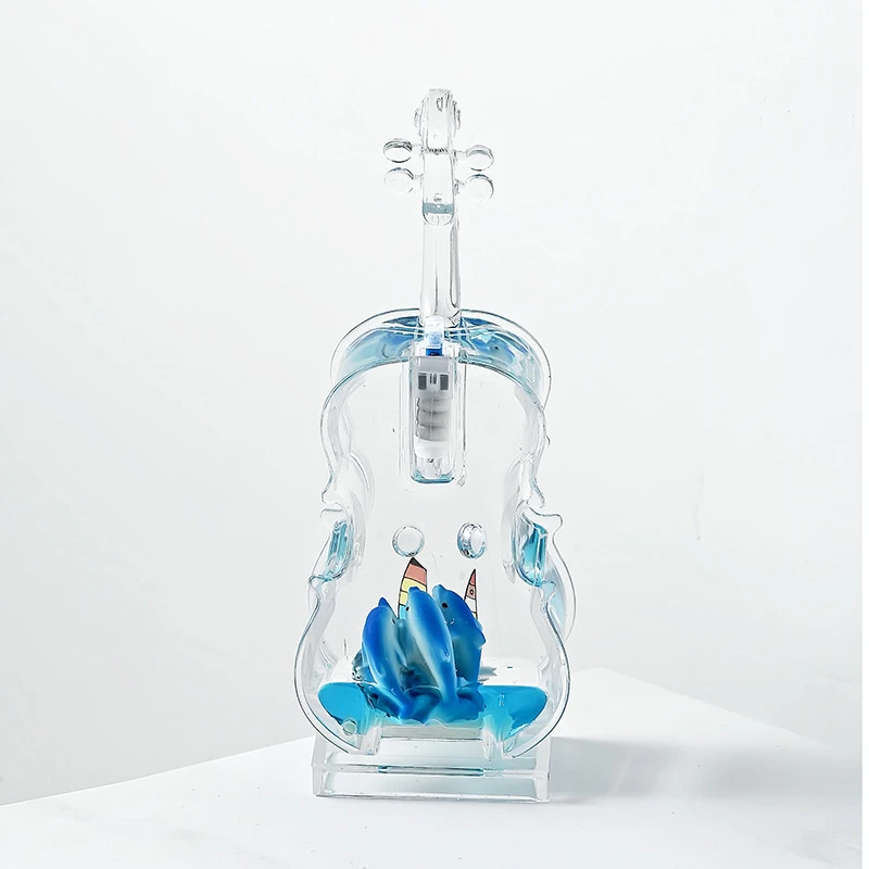 Синий океан Виолончель форма ремесла средиземноморская вспышка скрипка