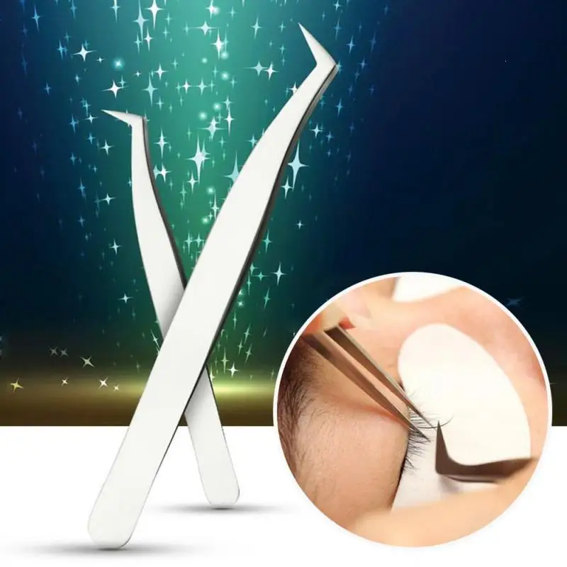 1 шт. Нержавеющая сталь ресниц Пинцет ресницы привитые аксессуары Высокое