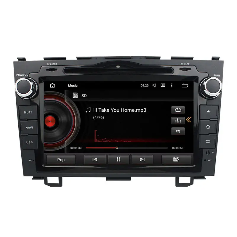 Quad Core 1024*600 Android 5.1.1 Для Honda CRV 2006 2007 2008 2009 2010 2011 Dvd-плеер Автомобиля Gps-навигация