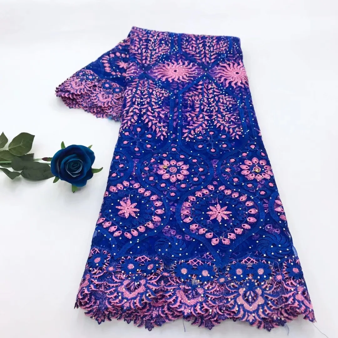 Красивая кружевная ткань из тюля расшитая бисером оптовая продажа оптом