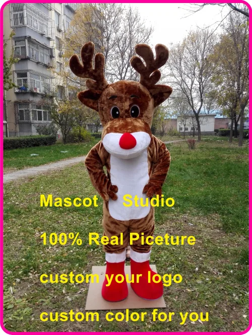 Спортивный Талисман Олень костюм Лося олень на заказ маскарадный аниме маскотт