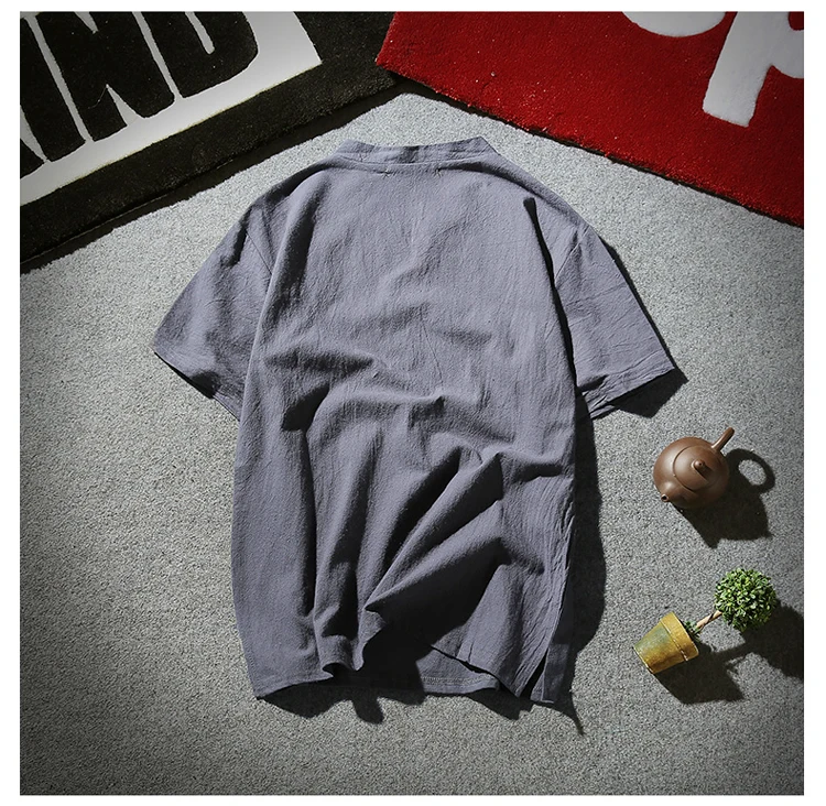 Плюс размер men Мужской пуловер льняная рубашка с коротким рукавом летние мужские s качественные повседневные рубашки Slim fit Плотные хлопковые рубашки