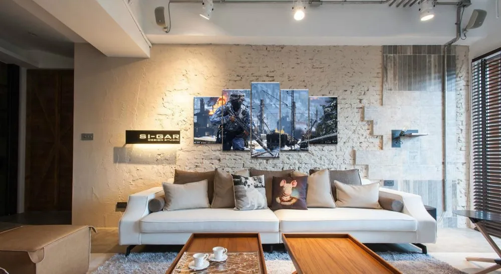 HD Printed Battlefield 5 Game Scenario Painting Piece Canvas Art Print Room Decor Poster Picture Free Shipping | Дом и сад