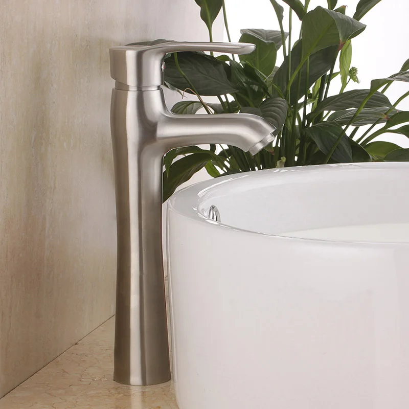 Высококачественный смеситель для ванной комнаты с одной ручкой без никеля