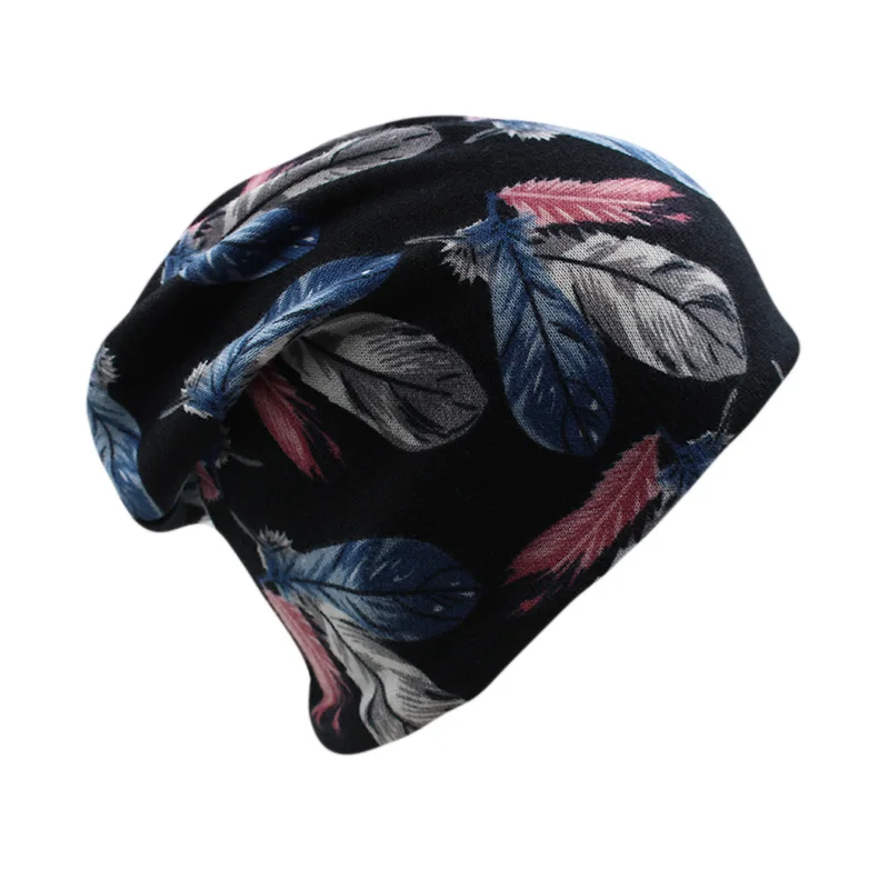 Черный Miaoxi Модные женские осенние шапки бини 2 б/у, вязаные шапки Gorros в стиле хип-хоп, 4 цвета, женские шапки для взрослых - Цвет: Черный