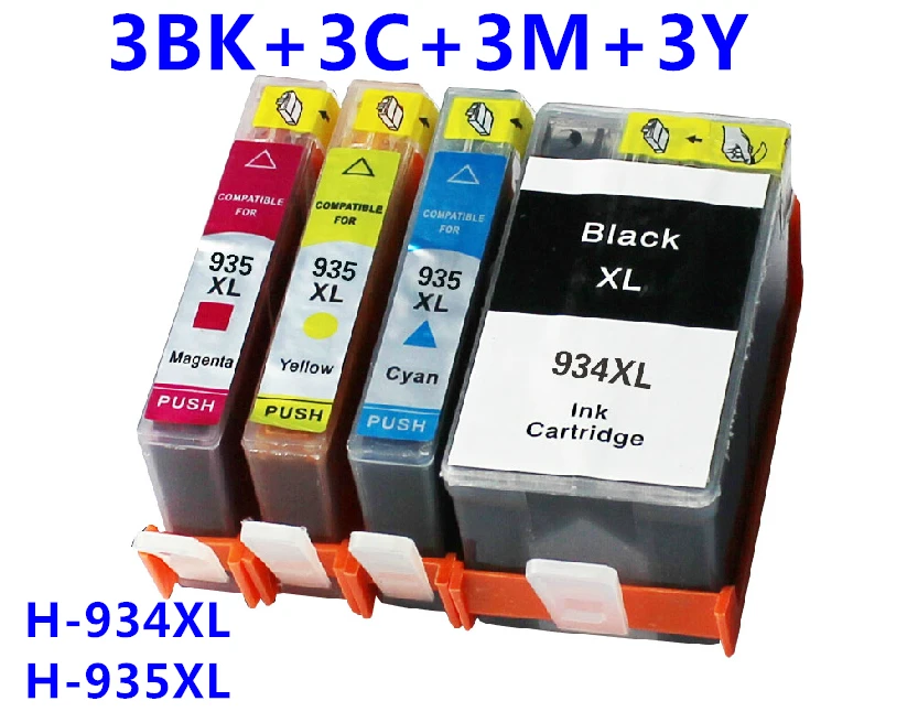 Картридж для принтера hp 934xl 935xl Officejet Pro 6830 6230 3 комплекта|cartridge cover|cartridge chipprinter cartridge