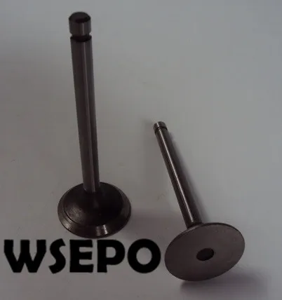 Качество chongqing! Набор впускных и выпускных клапанов для 168F 3.5HP горизонтальный 196CC 4-тактный дизельный двигатель с воздушным охлаждением