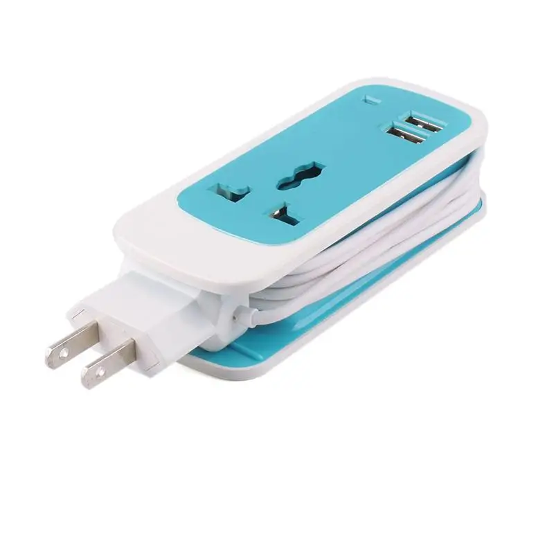 Универсальная Розетка 3 в 1 Go2linK для дома путешествий удлинитель с 2 USB-портами