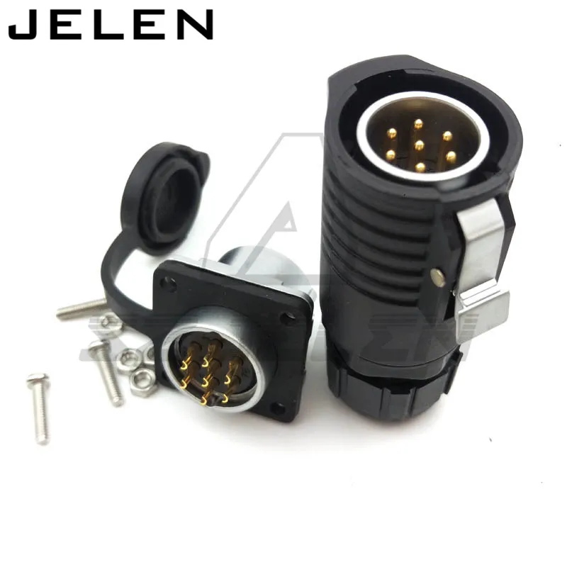 Водонепроницаемый 7 контактный разъем XHE20 уличный кабель и розетка автомобильный