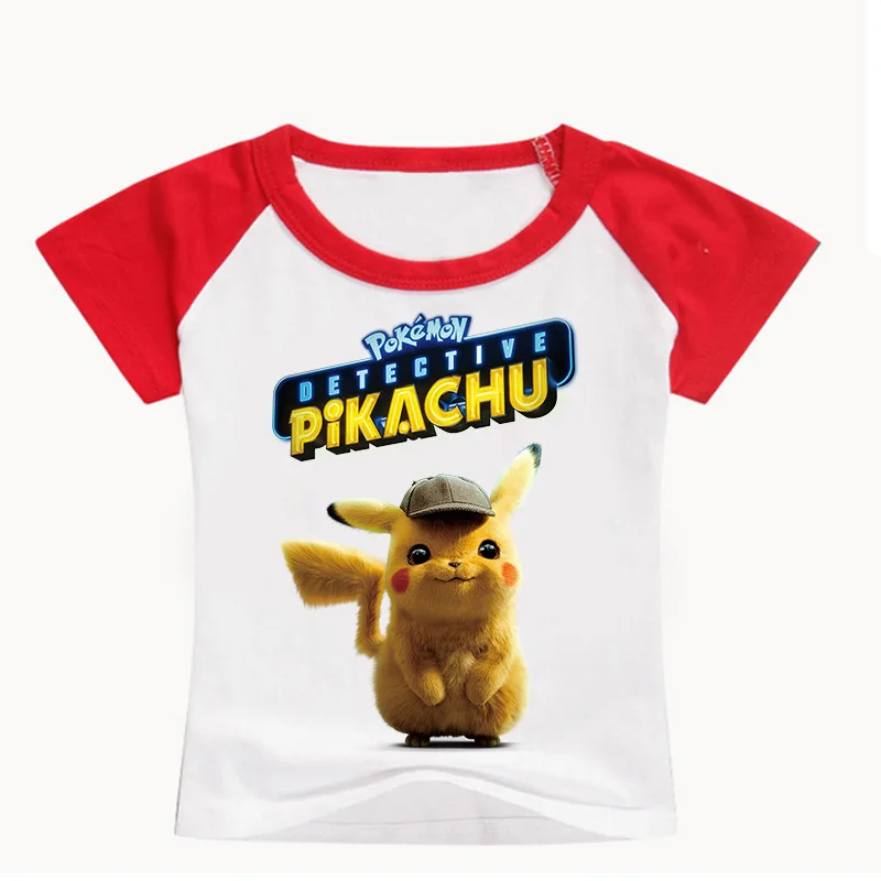 COLOR 7 DLF От 2 до 16 лет футболка Pokemon/Детская летняя одежда футболка с Пикачу детская футболка для мальчиков футболка с короткими рукавами для маленьких девочек - Цвет: COLOR 7