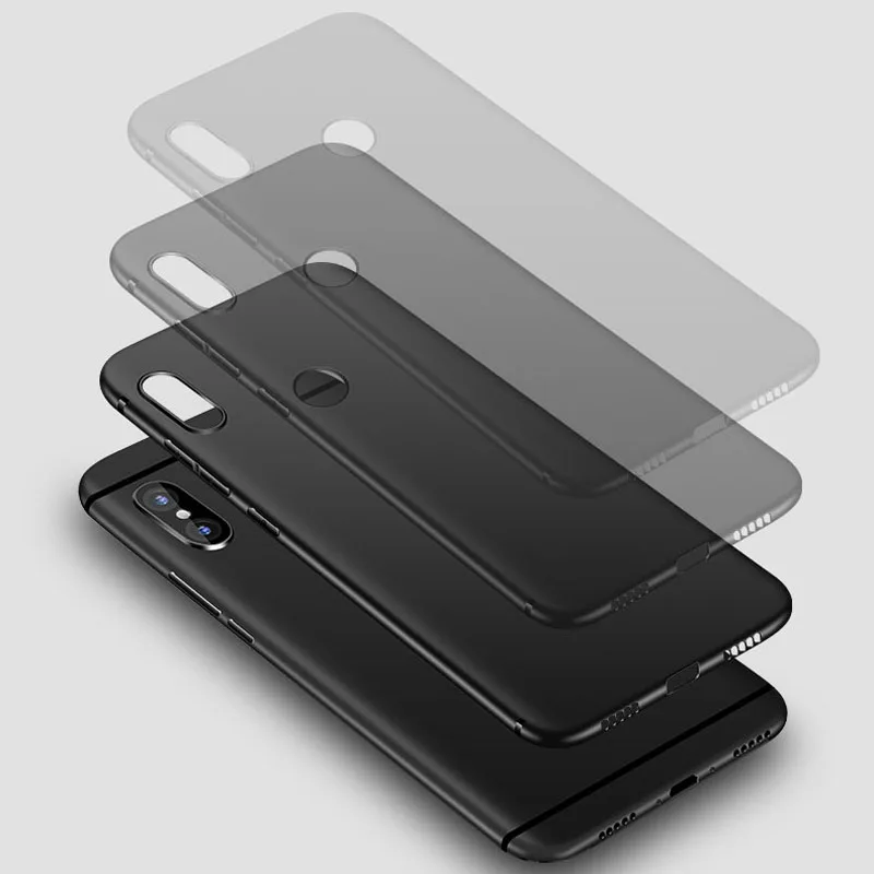 For Xiaomi Redmi 5 5A 6 6A Case Soft TPU Matte Ultra Thin Back Cover Pro Silicone Black |