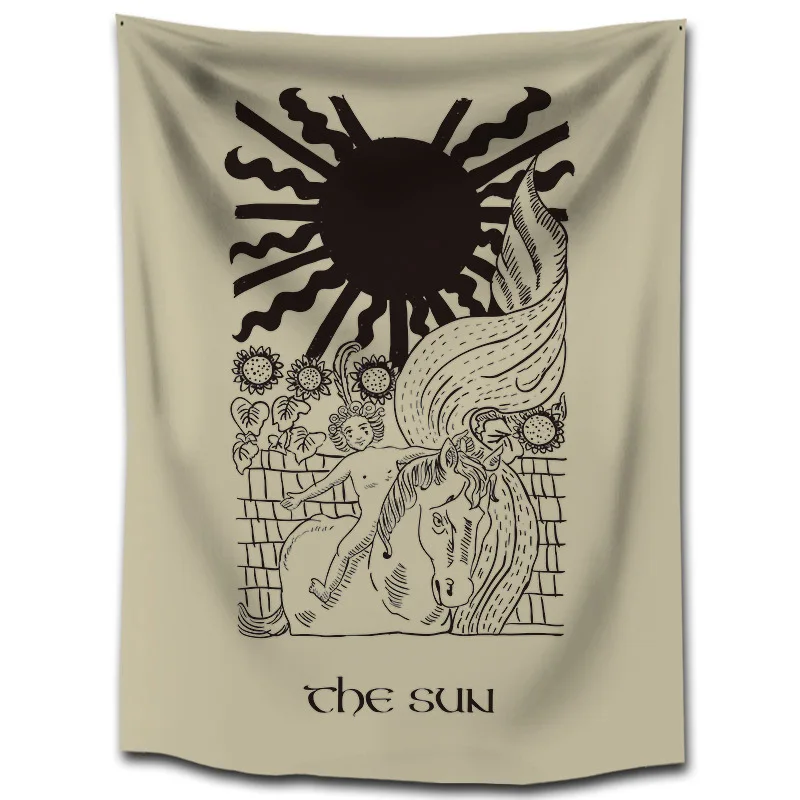 Гобелен мандалы хиппи индийский гобелен дивное колдовство настенный подвесной в