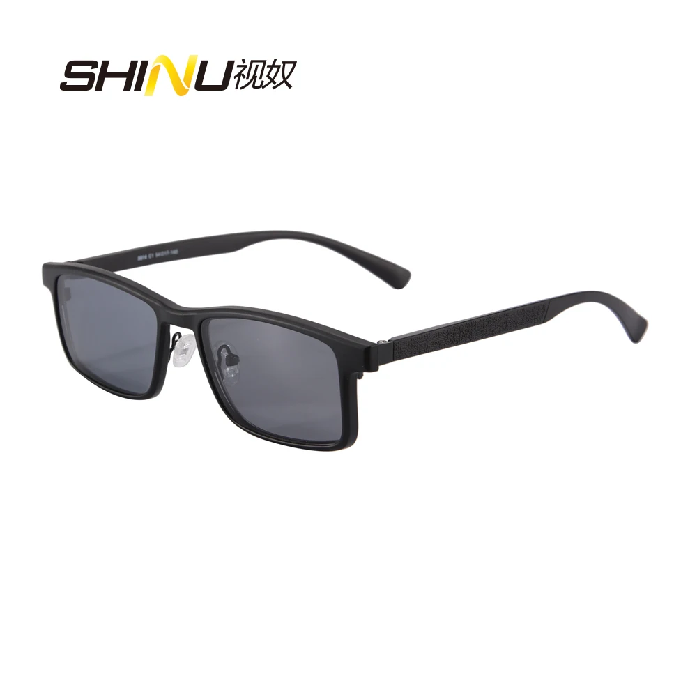 

SHINU High Quality Square Polarized Clip on Sunglasses optical glasses frame Glasses Sunglasses Men Women UV400 9914