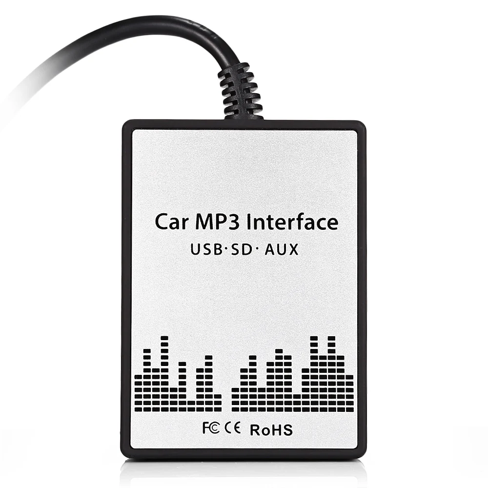 Автомобильный cd чейнджер адаптер AUX USB Интерфейс 3 5 мм кабель Вход SD MP3 плеер для