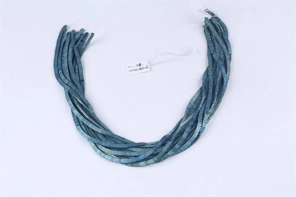 

Arrow Shape/V shape Green color Hematite Stone Beads Natural Loose Beads for Necklaces & Bracelets Jewelry Making