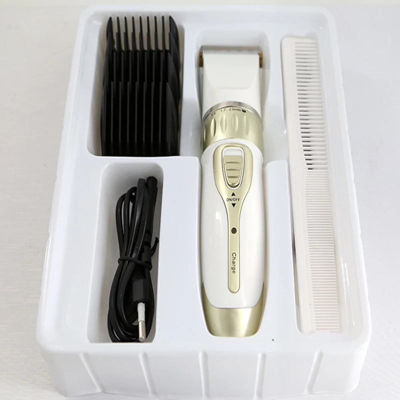 

Kemei KM-1817 Professional Hair Clipper Adjustable Rechargeable Electric hair Trimmer Ceramic Blades Haircut machine barber