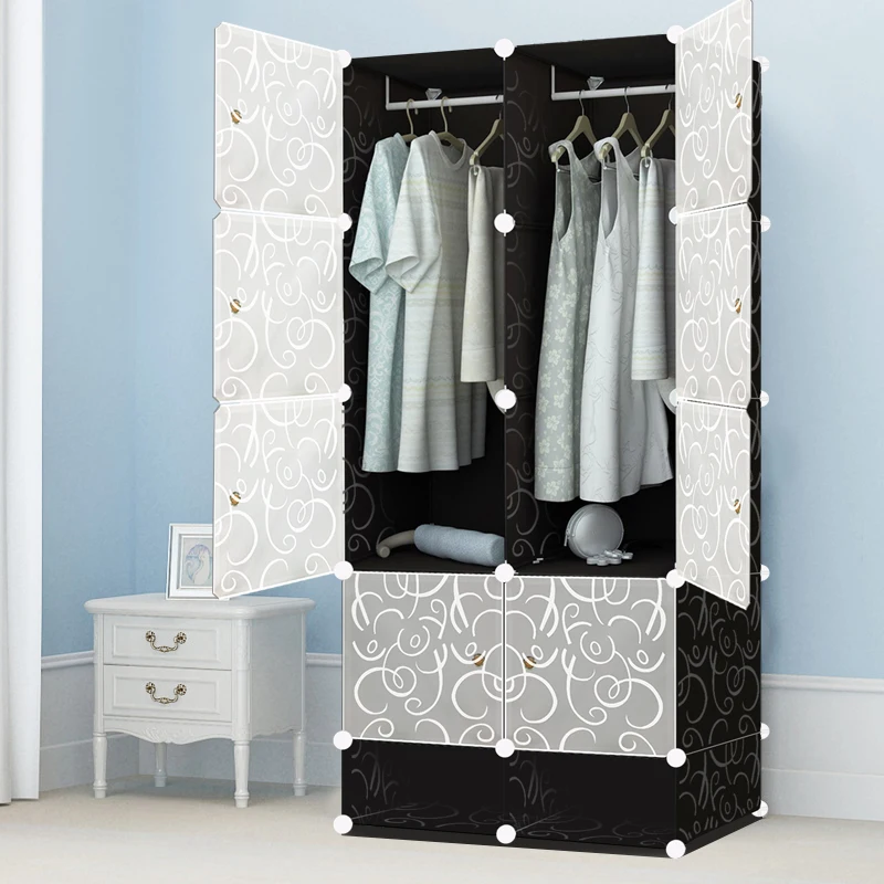 2017 Новый Простой гардероб Современная экономичная сборка шкаф для хранения