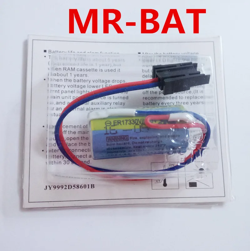 50 шт. Оригинальный Новый MR BAT ER17330V ER2/3A 17330 3 6 V PLC батарейки сервопривода батареи