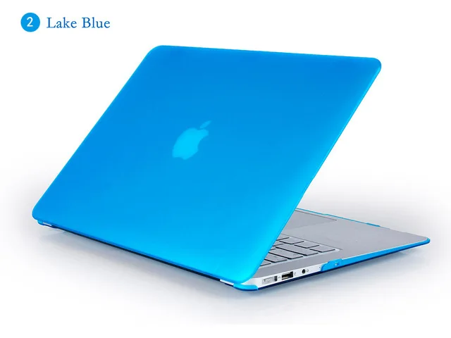Matte lack blue 3 в 1 для Mac Book Air 1" Pro 13/15" retina 12 защитный чехол для Macbook Air 13 Touch bar 2012 2013 - Цвет: Matte lack blue