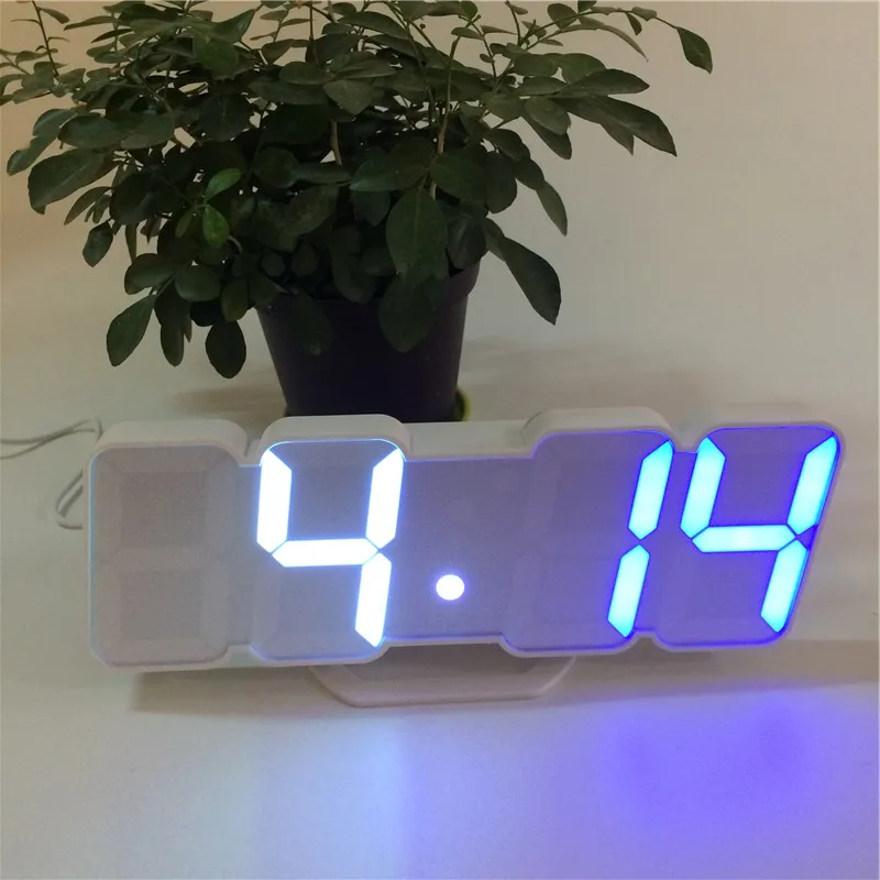 New arrive sound control alarm clocks 7/115 colors LED display temperature calendar digital colorful clock xyzTime-9001-Clock | Дом и сад