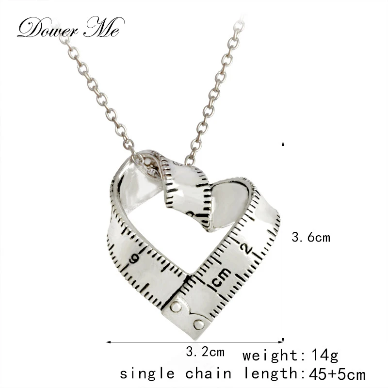 Dower Me серебро длинной цепи ожерелье Женские винтажные сплав золота сердце