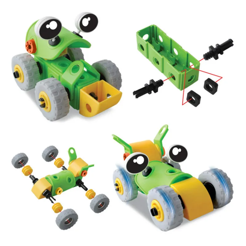 

Assembling Building Block Toys Environmental Protection Soft Rubber Nut Building Block SET