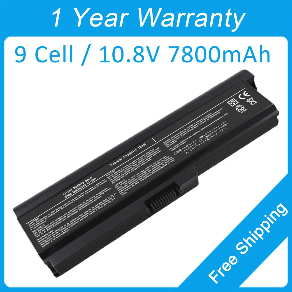 Новый аккумулятор 7800 мач для ноутбука toshiba Satellite A600 C600 C650D C665D A655 C600D C655 C670 A660 C640 PA3634U