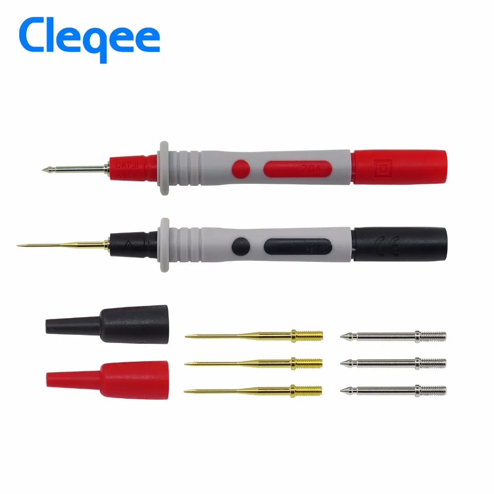 Cleqee P1600D 10 in 1 test lead kit probes for multimeter universal probe Flexible Test Probe Banana Plug | Инструменты