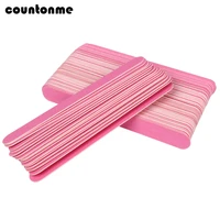 100pcs wooden sanding paper nail files 180240 pink nail file buffer sandpaper lime a ongle thick nail glitter grinding buffers