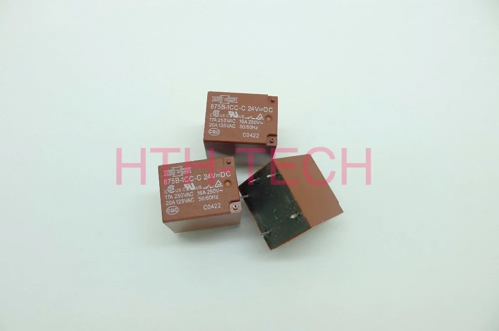 Реле мощности 875B 1CC C 24VDC 17a 250 В переменного тока 24 постоянного 5 контактов эквивалентно фотоэлементу|Реле| |
