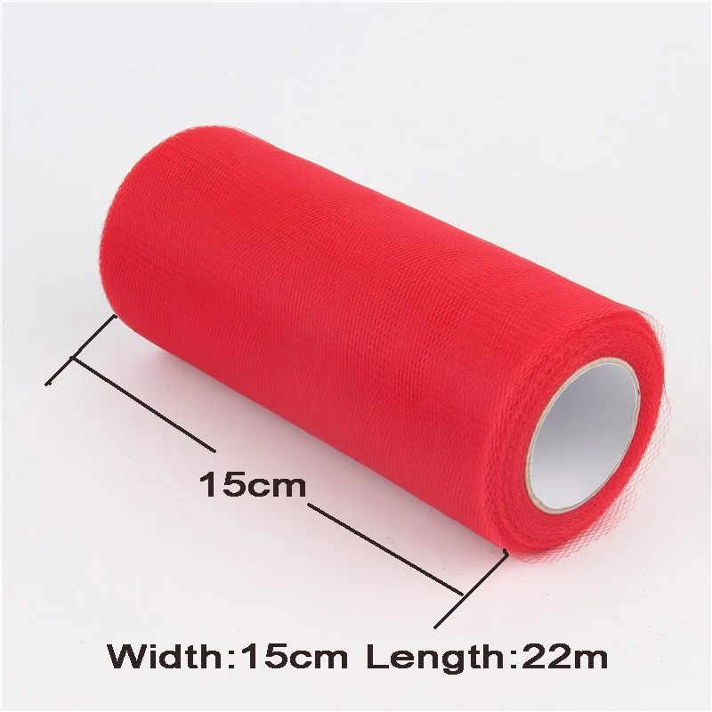 Tulle Roll (22m/roll)15cm Crystal Organza Spool Tutu Soft Wedding Christmas Birthday Party Kids Favors Baby Shower | Дом и сад