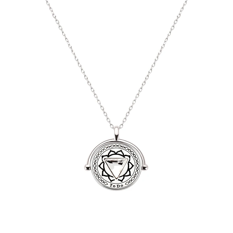 LEKANI Chakra Lover's желтые круглые кристаллы от Swarovski цепочка для ключиц 925 пробы серебряные Чокеры Подарочные ожерелья для вечеринки