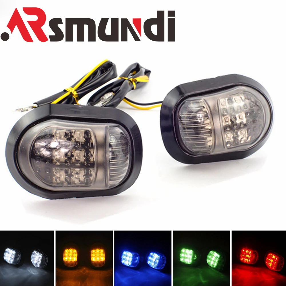 Мотоцикл указатель поворота светильник 12V светодиодные указатели универсальные