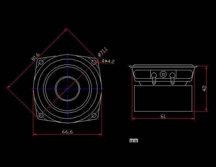 HIFI 2,5 дюймовый Полнодиапазонный динамик 4/8 Ом 8~ 15 Вт 150 Гц-20 кГц для небольшого рабочего стола wifi Bluetooth динамик s Высокая чувствительность DIY