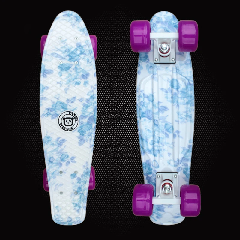 Новинка 2019 Пластиковый Скейтборд Mini Cruiser с космическим графическим принтом 22X6