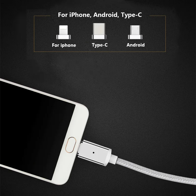 Магнитные зарядные устройства для Samsung Galaxy S9 LG Xiomi Huawei Usb кабель освещения IPhone 7 8