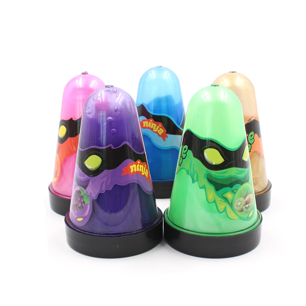 Ninja Slime Lizun пушистый моделирующий мягкий глиняный блестящие игрушки, клей для слизи, антистрессовая шпатлевка, ручная резинка, пластилин