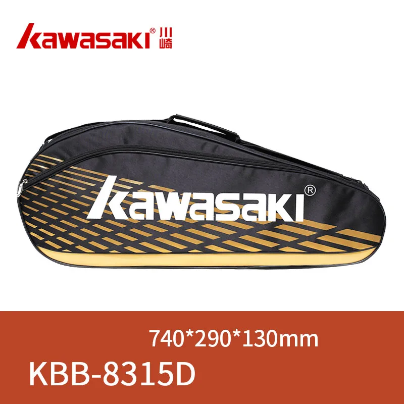 Теннисная сумка Kawasaki, сумка для теннисной ракетки, 3 ракетки на одно плечо, сумка для ракетки для бадминтона, теннисная ракетка для бадминтона, ракета для тенниса