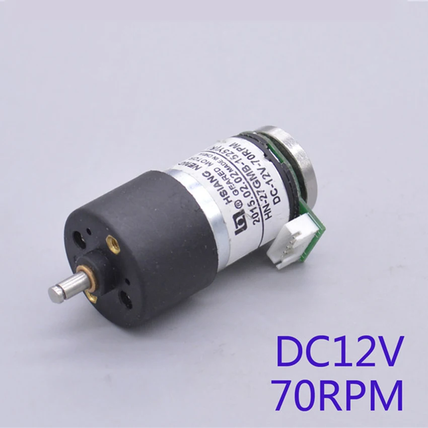 Оригинальный 12V 70 об/мин двигатель с редуктором HN 27GMB 1525 микро постоянного тока