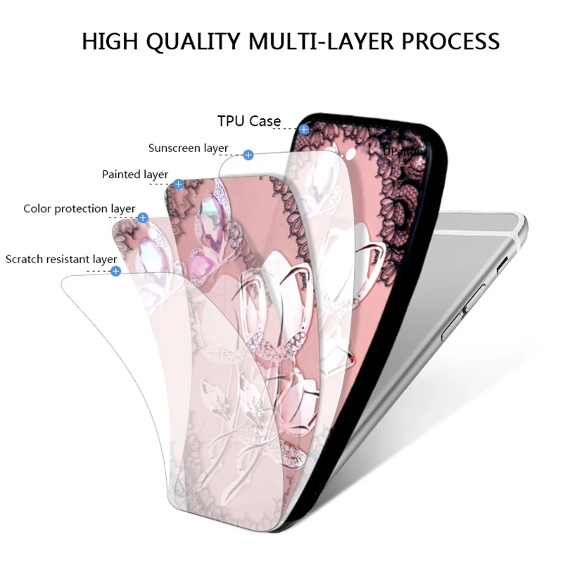 UPaitou 3D рельеф кружевное платье с цветочным рисунком мягкий чехол для Oppo A83 A77 A73 A71