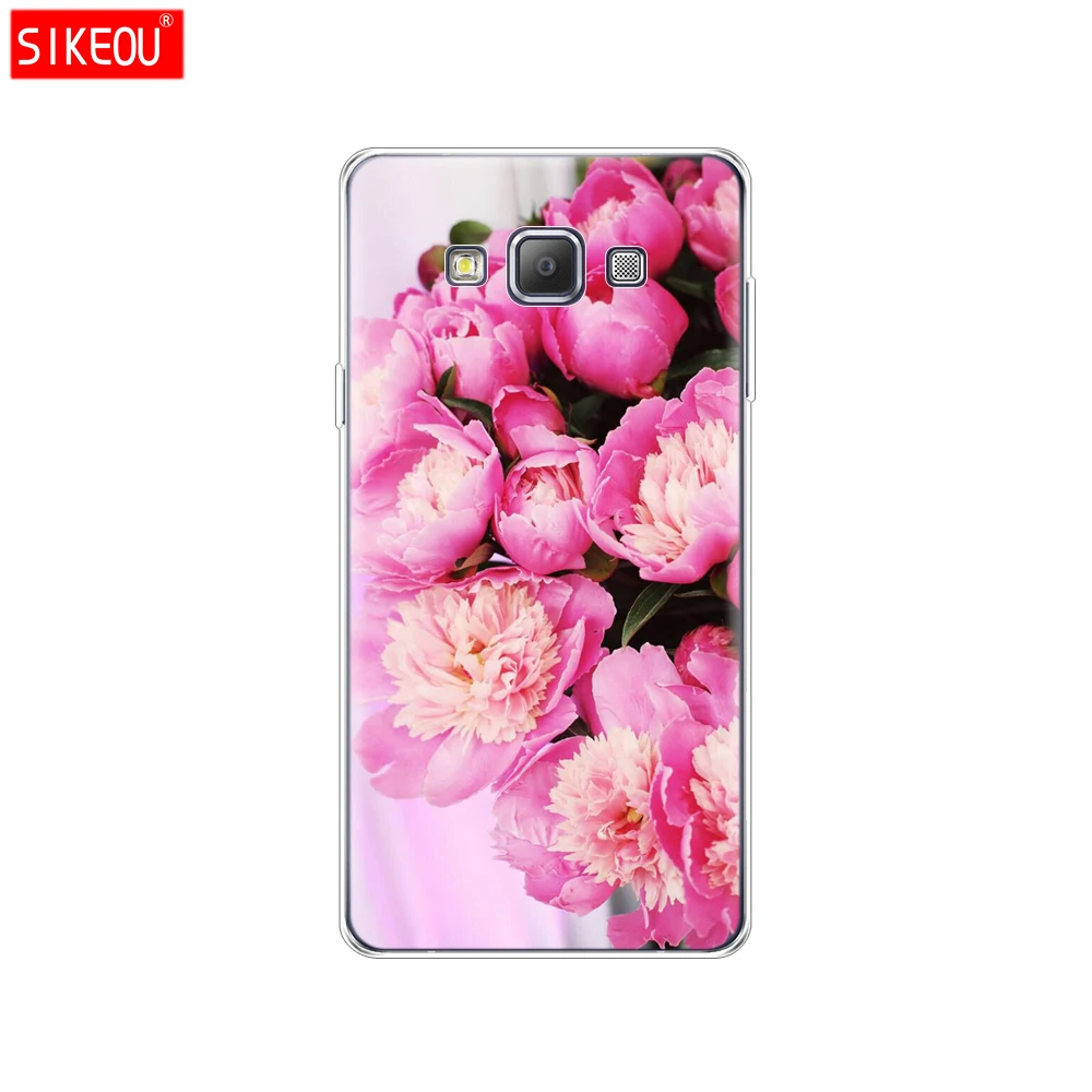 61807 Силиконовый чехол для Samsung Galaxy A3 A3 A5 A7 A500 A510 A520 A300 A310 A320 A700 A710 A720 и изображениями красочного цветка розы пиона - Цвет: 61807
